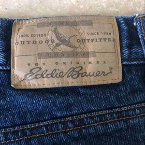 Eddie Bauer fleece lined denim pants